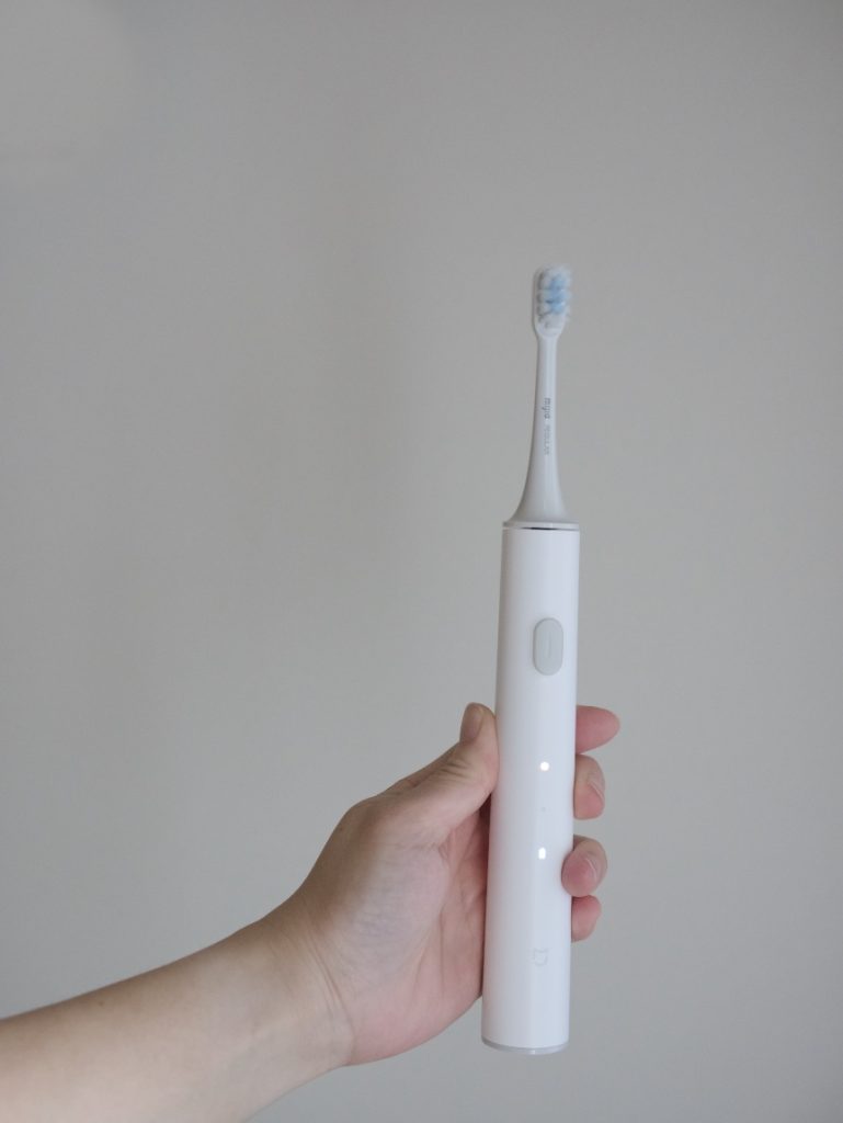 小米電動牙刷T300的按鈕