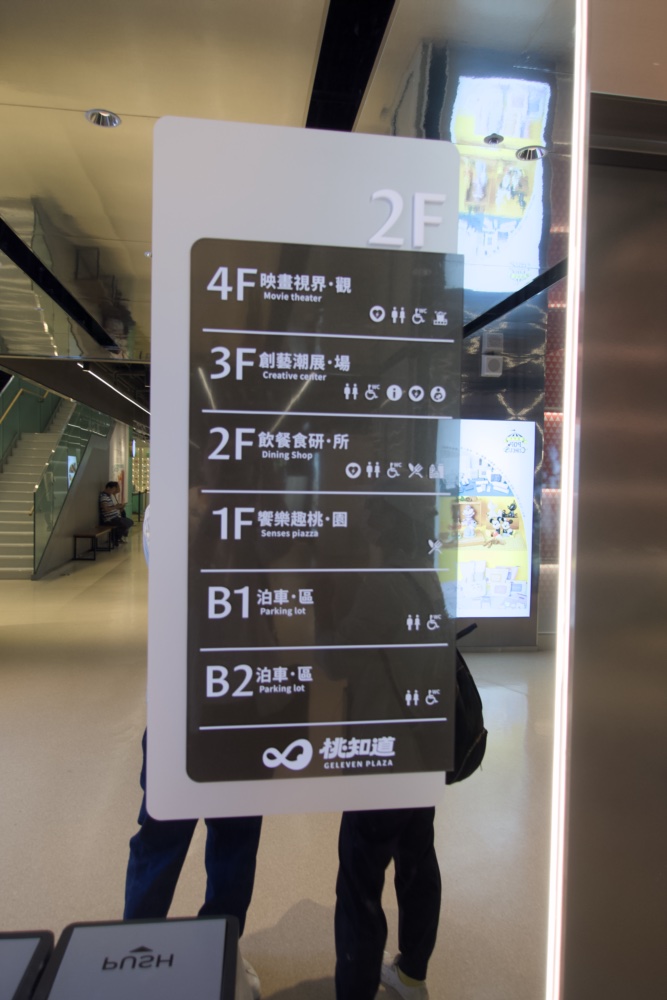 桃知道 各樓層導覽告示