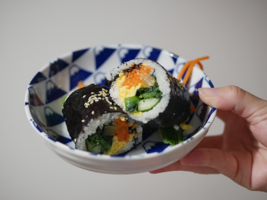 鮮蔬嫩蛋飯捲