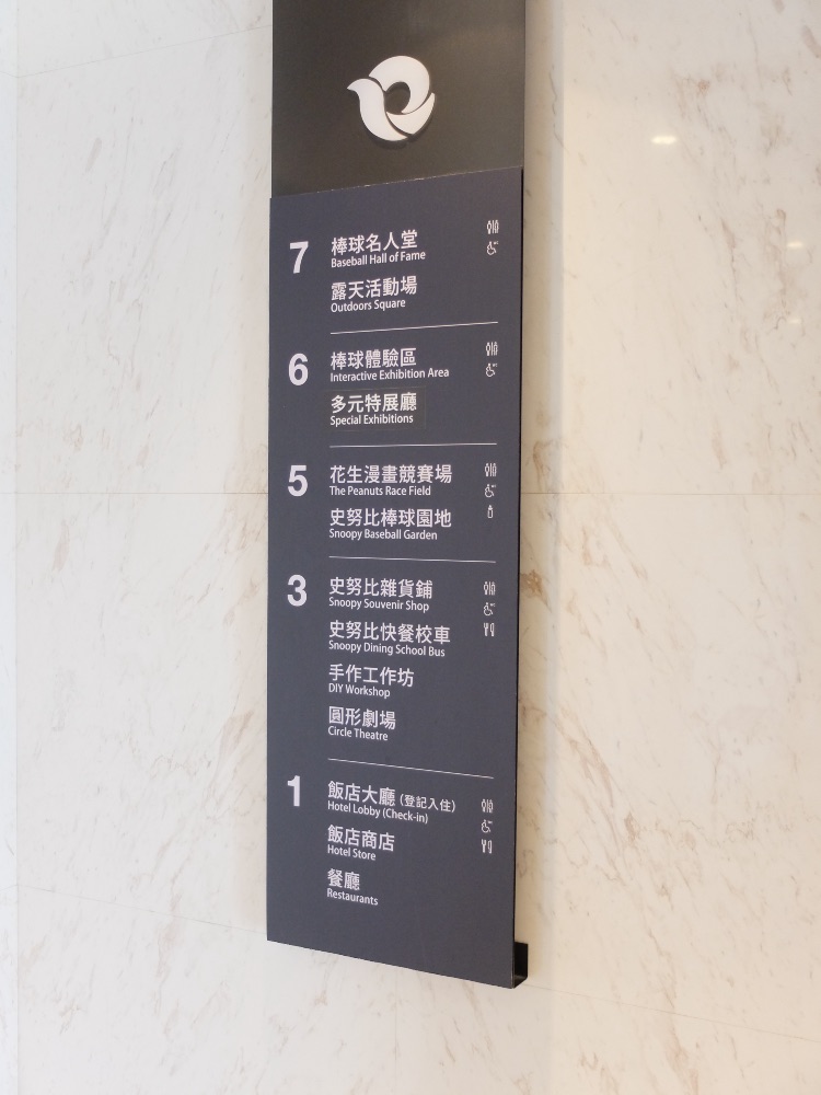 飯店樓層說明